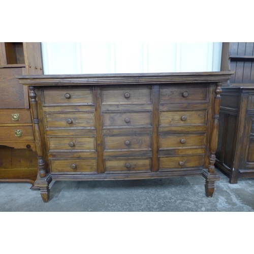 87 - A French style hardwood chest of drawers