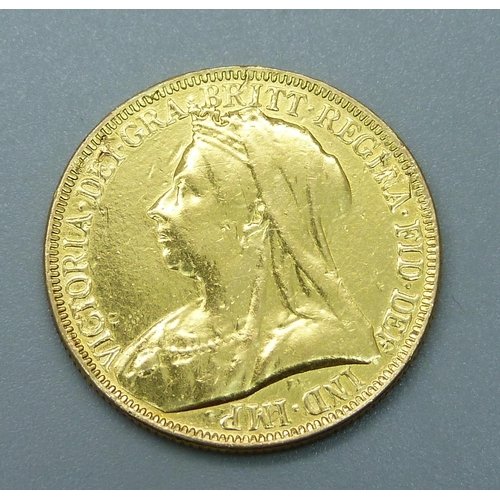 1042 - A Victorian 1893 £2 gold coin