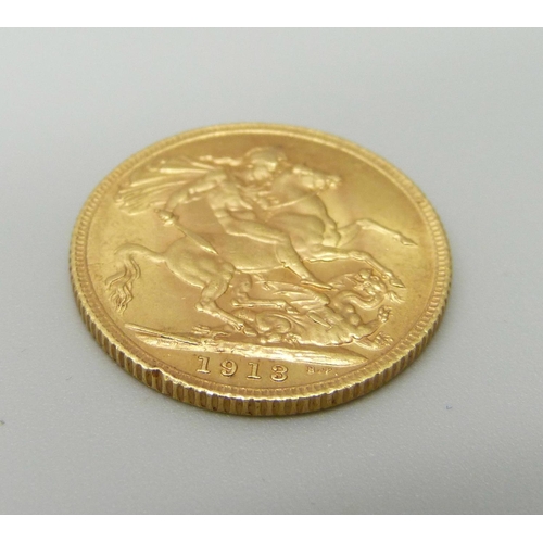 1106 - A 1913 gold full sovereign