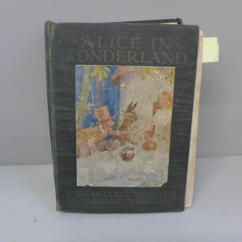 634 - Alice in Wonderland by Lewis Carroll (second edition, circa 1916) with 48 coloured plates by Margare... 