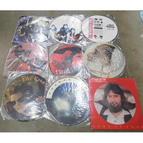 705 - Twenty picture disc LP records and 12