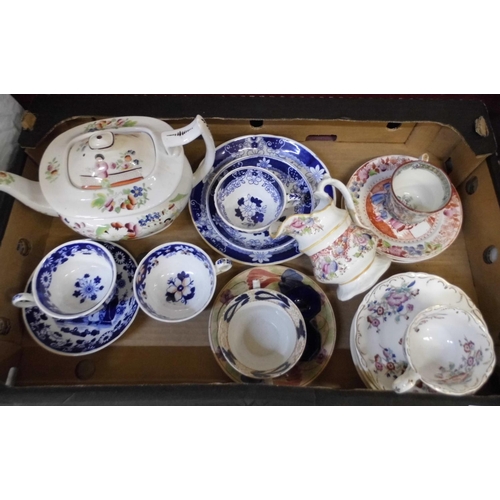 714 - A collection of mixed china including Hilditch & Sons