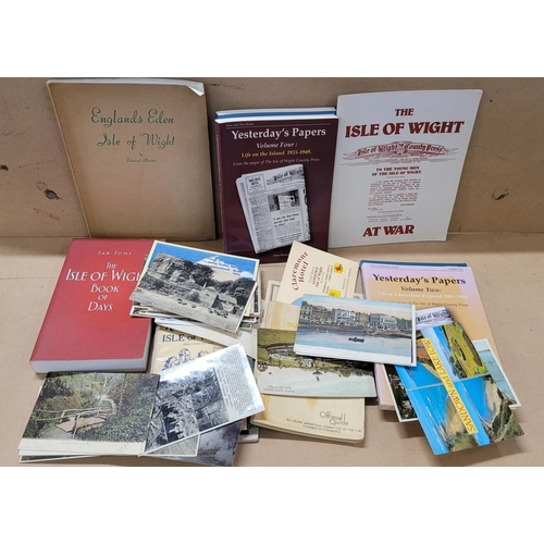 741 - Ephemera; a box of Isle of Wight maps, postcards, etc.