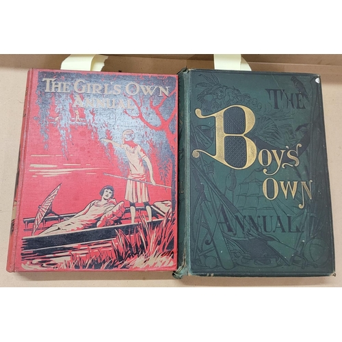 745 - The Boys Own Annual (Oct 1884-Dec 1885) and The Girl's Own Annual (circa 1929)