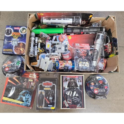 805 - A collection of Star Wars items, toys, figures, etc.