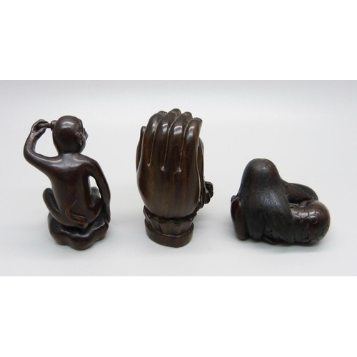 872 - Three netsuke