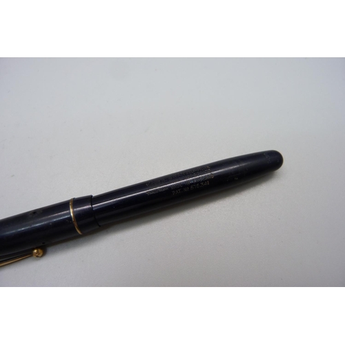 896 - A boxed Swan Mabie Todd & Co. Ltd. pen with 14k gold nib