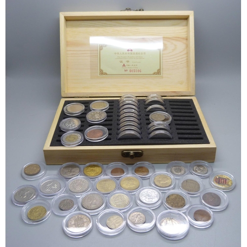 922 - A case of US, Canadian and British coins