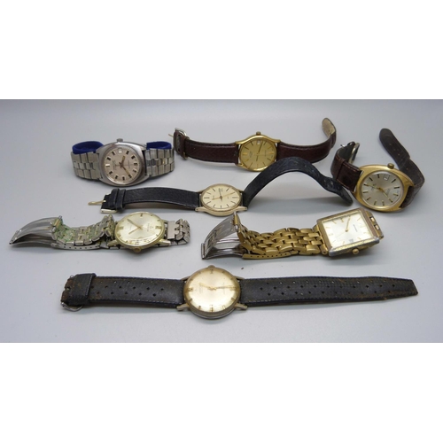 932 - A collection of gentleman's wristwatches