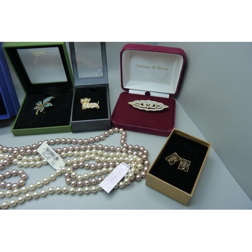 939 - Assorted designer jewellery including Dyberg Kern, Swarovski, etc.