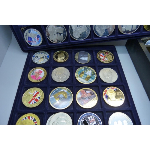 942 - A collection of crowns, other commemorative coins, etc.