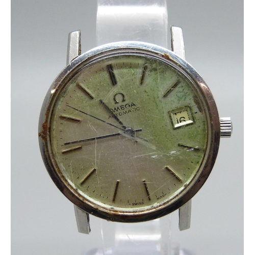 966 - A gentleman's Omega automatic date wristwatch