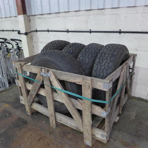 2406 - Galvanised steel Ranch trailer with box of spare wheels