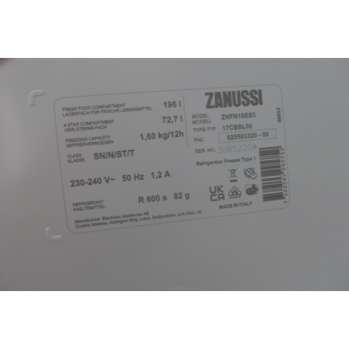 3031 - Zanussi integrated fridge/freezer - MODEL ZNFN18E53   (398-158)     * This lot is subject to vat