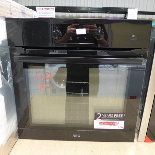 3043 - AEG Multifunction Single Oven  H594xW595xD567  -  Model No  BEB355020B  , Original RRP £365.83  inc.... 