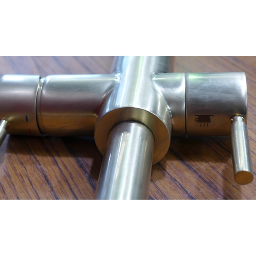 3054 - Insinkerator 3n1 Hot Water tap - Brushed Gold - (398-177)     * This lot is subject to vat