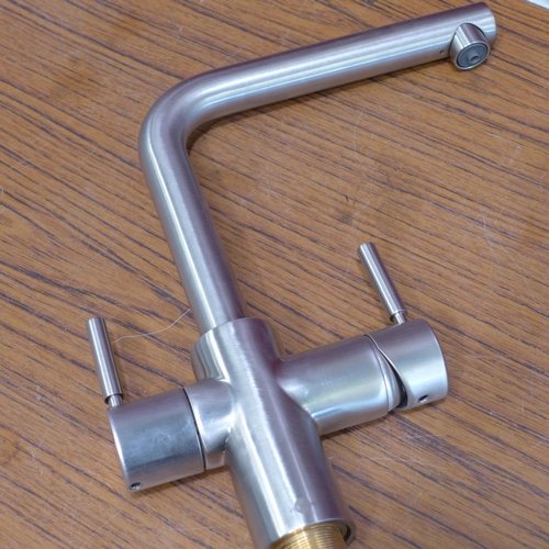 3055 - Insinkerator 3N1 Hot Water Tap Only Brushed Steel  - (398-64)    * This lot is subject to vat