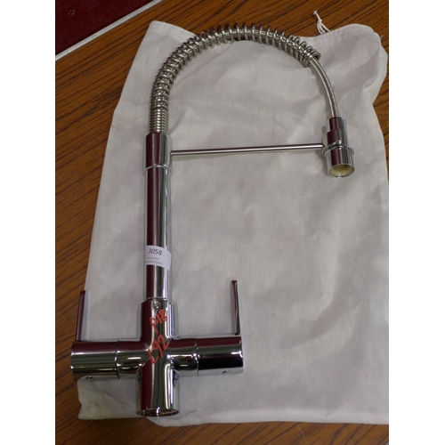 3058 - Chrome Pull-Down Mixer Tap   (398-92)    * This lot is subject to vat