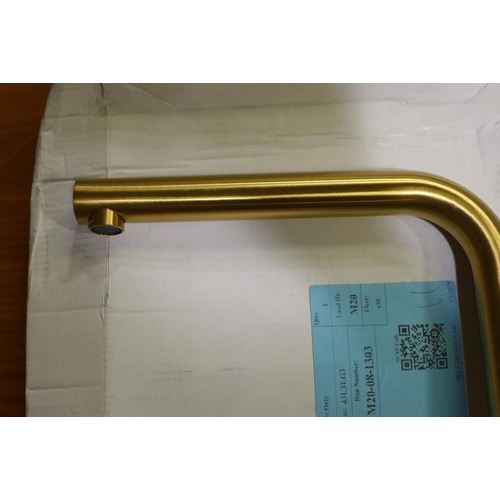 3076 - Fontus Brushed Gold Effect Tap(399-125)  * This lot is subject to vat