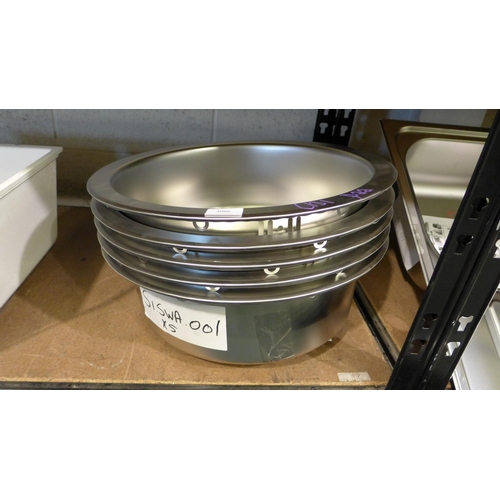 3086 - 5 x Installation Round Stainless Steel Sinks  (399-131)  * This lot is subject to vat