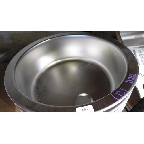 3086 - 5 x Installation Round Stainless Steel Sinks  (399-131)  * This lot is subject to vat