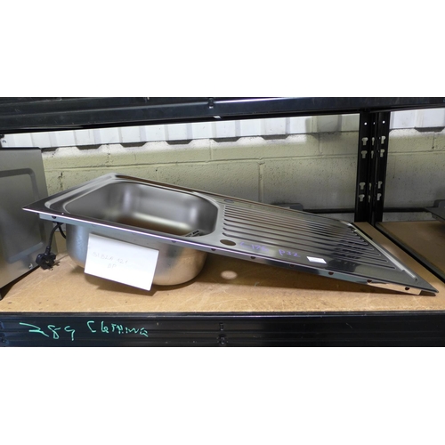 3103 - Stainless Steel Sink with Drainer  (399-196)  * This lot is subject to vat