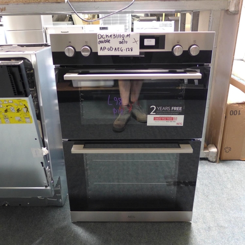 3116 - AEG Built In Double Oven (Model: DCK431110M)  (399-98)  * This lot is subject to vat