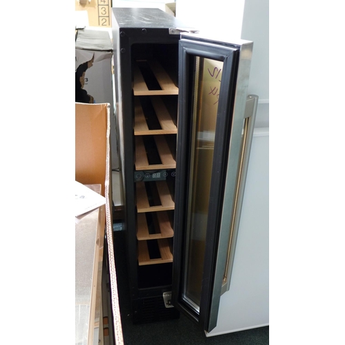 3121 - Viceroy Under Counter Wine Cooler H870xW148xD570 model no  WRWC15SS , Original RRP £240.83inc VAT  (... 