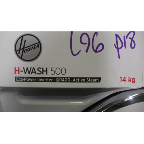 3137 - Hoover H-Wash 500 Freestanding Washing Machine (14kg) H850xW600xD520 model no  HWB 414AMC , Original... 