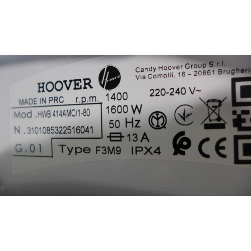 3137 - Hoover H-Wash 500 Freestanding Washing Machine (14kg) H850xW600xD520 model no  HWB 414AMC , Original... 