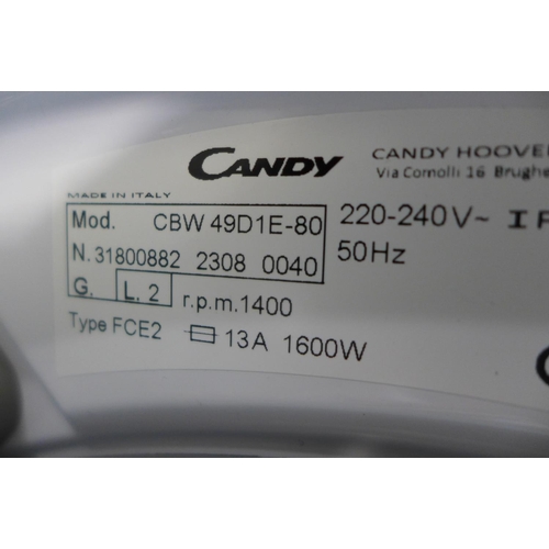 3138 - Candy 9kg Washing Machine (Model: CBW46D1E) (399-210) * This lot is subject to vat