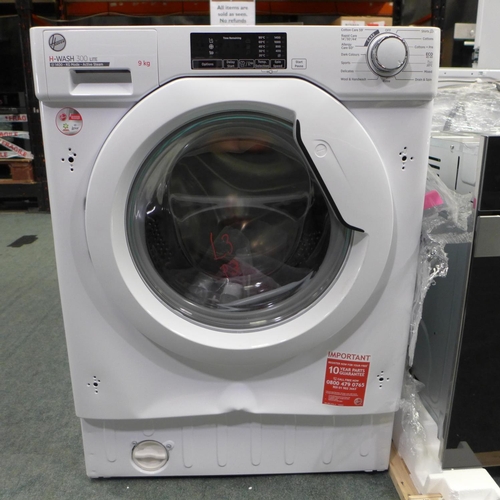 3151 - Hoover H-Wash 300 Lite Integrated Washing Machine (9kg) H820xW600xD525   -  Model No  HBWS 49D1E  , ... 