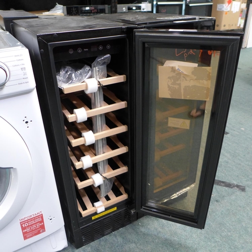 3153 - Viceroy Under Counter Wine Cooler H870xW295xD570   -  (Model No:  WRWC30BKED)  , Original RRP £332.5... 