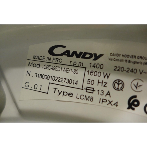 3166 - Candy Integrated Washer Dryer (9+5Kg) H820xW600xD525   -  Model No  CBD 495D1WE  , Original RRP £412... 