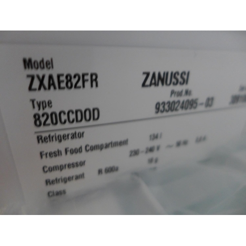 3187 - Zanussi Optispace Under Counter Fridge - ZXAE82FR H819xW596xD547   -  Model No  ZXAE82FR  , Original... 