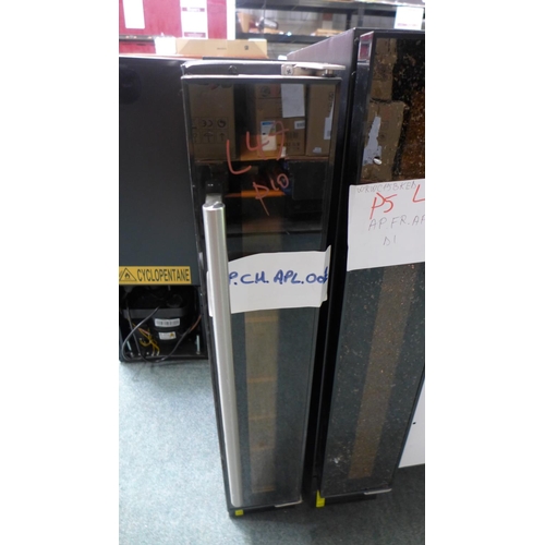 3190 - Viceroy Slim Under Counter Wine Cooler H870xW148xD570   -  Model No  WRWC15BK  , Original RRP £240.8... 