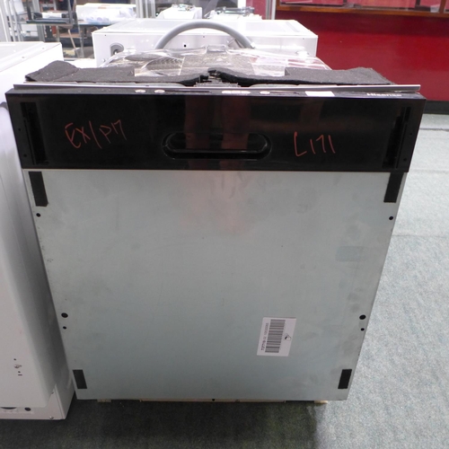 3191 - Hisense Integrated Dishwasher (398-171)     * This lot is subject to vat