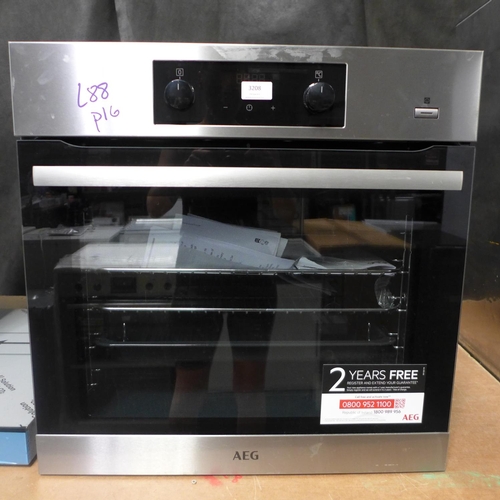 3208 - AEG Multifunction Oven H594xW595xD567model no  BES355010M , Original RRP £340.83inc VAT  (399-88)  *... 