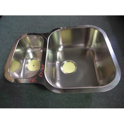 3223 - Stainless Steel 1.5 Sink  (398-165)     * This lot is subject to vat