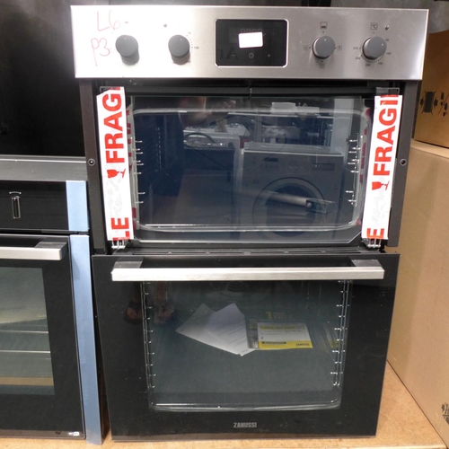 3226 - Zanussi Built In FanCook Double Oven - Broken Door - H888xW594xD568   -  Model No  ZKHNL3X1  , Origi... 