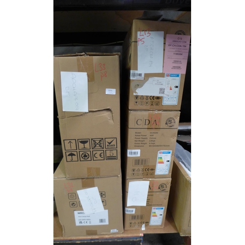 3231 - 5x Mixed Extractors inc Cda  (398-13,32,33,53,56)    * This lot is subject to vat