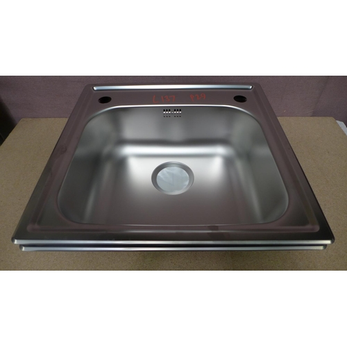 3248 - 2x Islay 1 Bowl RVS Stainless Steel Sinks - 440x450  -  Model No  454852  , Original RRP £150.00  in... 