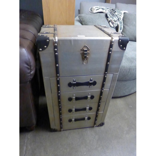 1345 - A four drawer Aviator chest