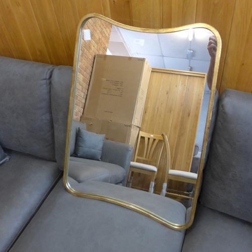 1470 - A John Lewis gold framed mirror