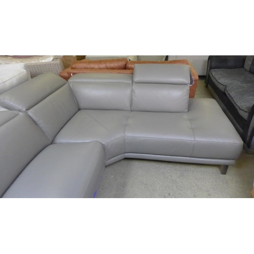 1562 - Kuka Rachel Mid grey Rfh Sectional sofa, Original RRP £1999.99 + VAT (4168A-18) *This lot is subject... 