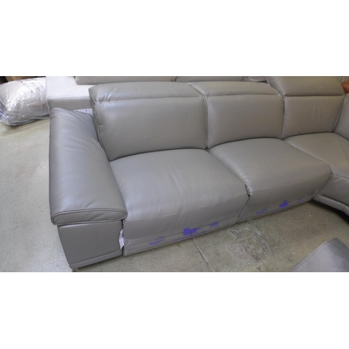 1562 - Kuka Rachel Mid grey Rfh Sectional sofa, Original RRP £1999.99 + VAT (4168A-18) *This lot is subject... 