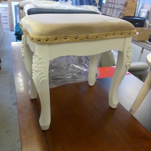 1613 - Four upholstered dressing table stools