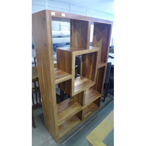 1627 - An Indonesian hardwood tall display unit