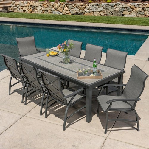 1538 - Sunvilla Kingston 9  piece Sling Dining Set , Original RRP £1208.33 + VAT (4168A-30) *This lot is su... 