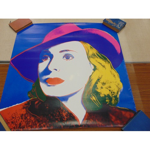 785 - Ingrid Bergman with Hat (from 1983), Andy Warhol poster printed 1993 by The Andy Warhol Foundation f... 